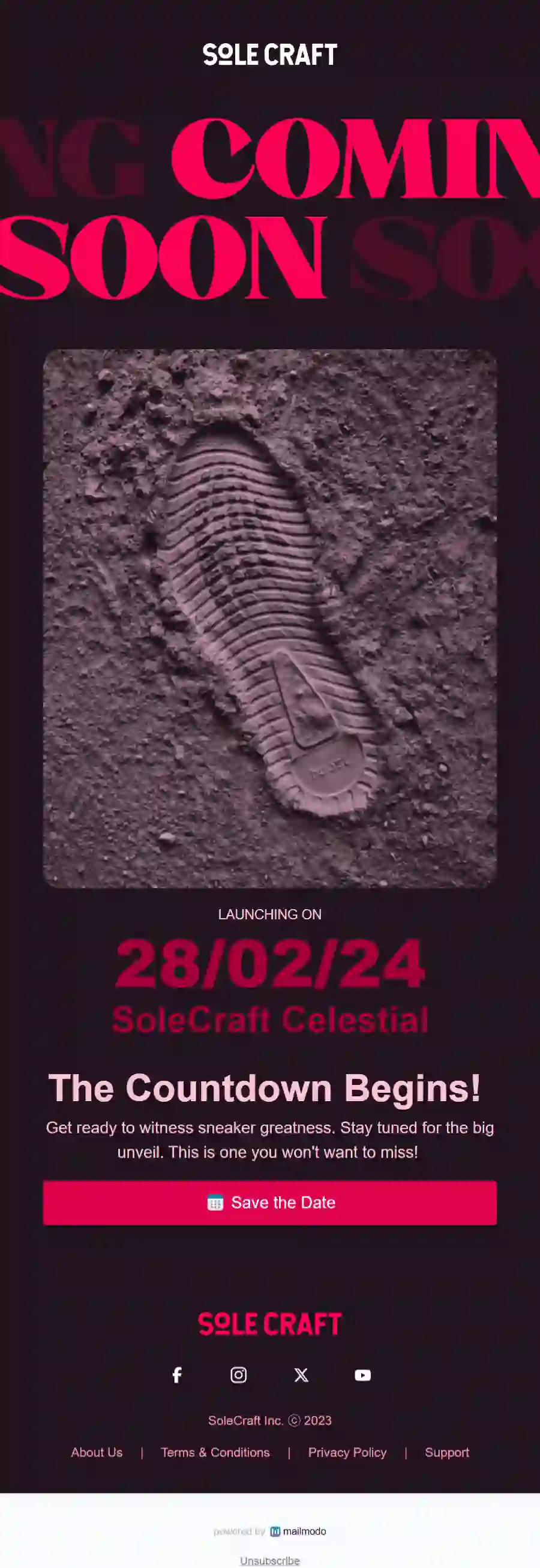 New Launch Teaser Email Template